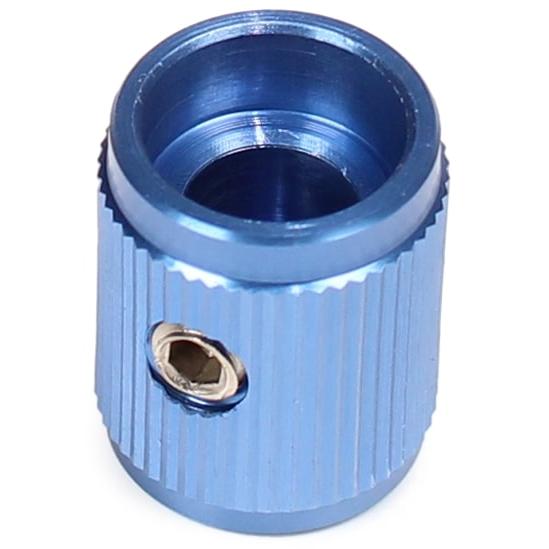 ノブ Knob - Aluminum, Set Screw, Short Line, 0.495\" Diameter, Orange (25) [送料170円から 同梱可]"_1