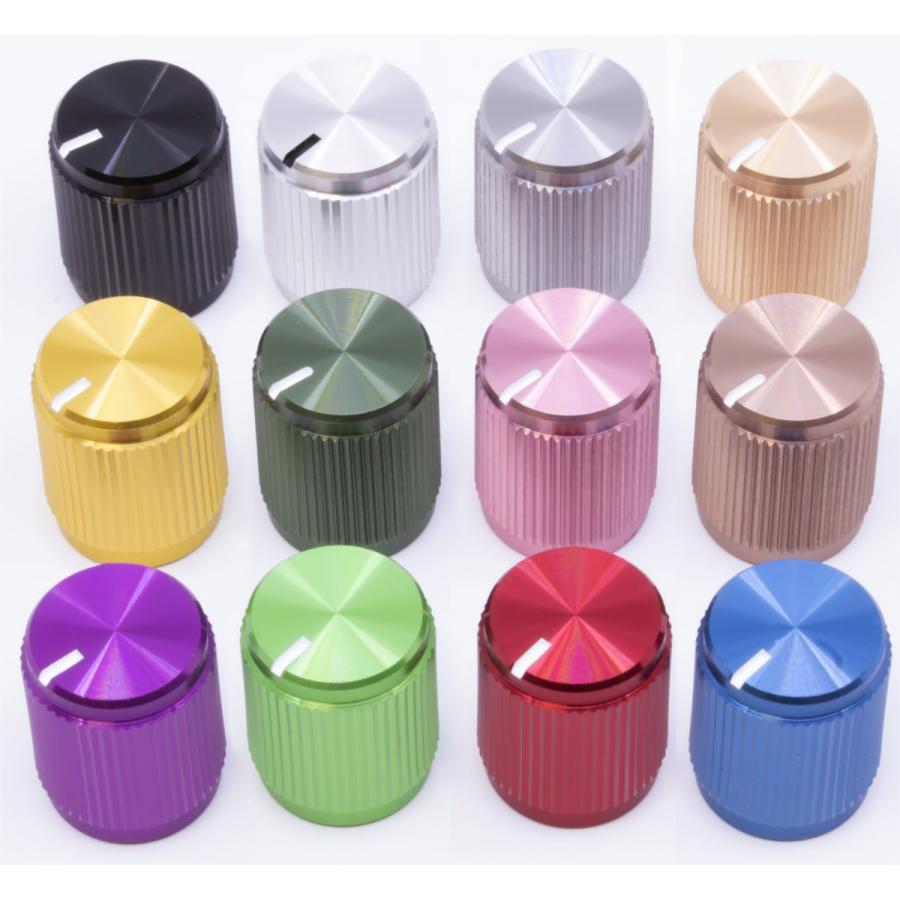 ノブ Knob - Aluminum, Set Screw, Short Line, 0.495\" Diameter, Orange (25) [送料170円から 同梱可]"_3