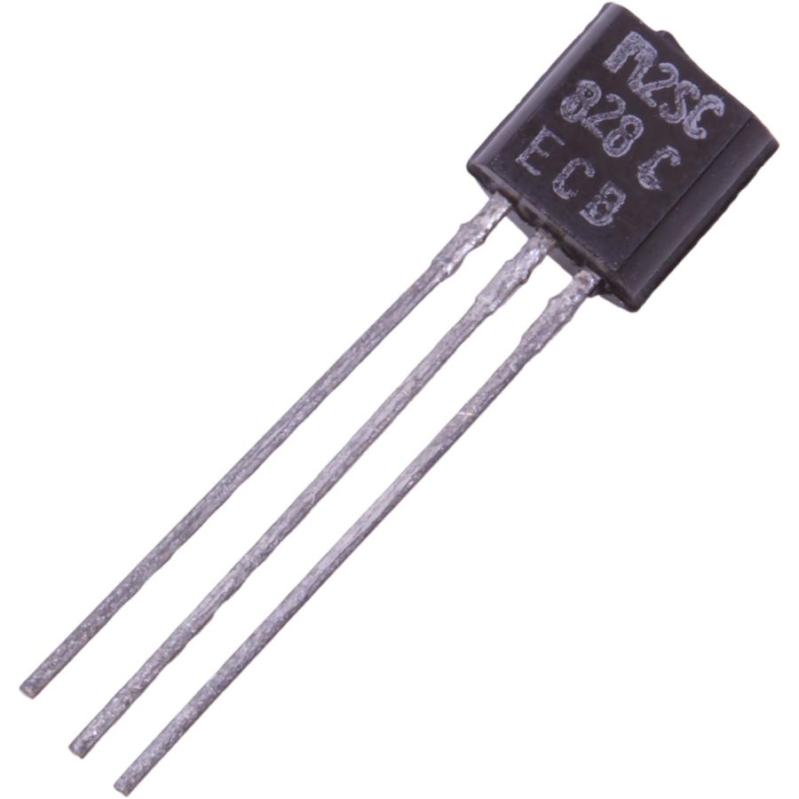 トランジスタ Transistor - 2SC828, ROHM, Silicon, Newer style TO-92, NPN [送料 ...