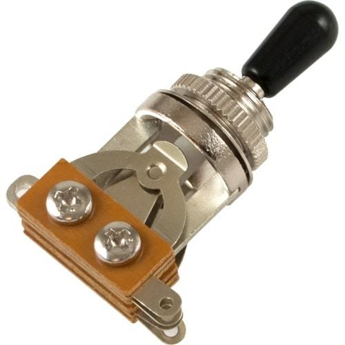 トグルスイッチ Switch - Les Paul 3 Position, US Retro-Fit, silver base, Black [送料170円から 同梱可]｜fujishima-ctm-gtr