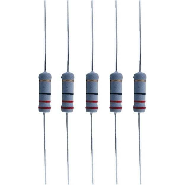 抵抗キット Resistor Kit - 2 Watt， Metal Oxide， Power， 5 of each value [送料600円から 同梱可]