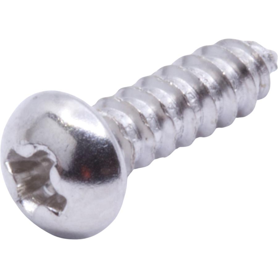 ビス Screw - #3 x 3/8'', Phillips, Round Head, Sheet Metal, Nickel
