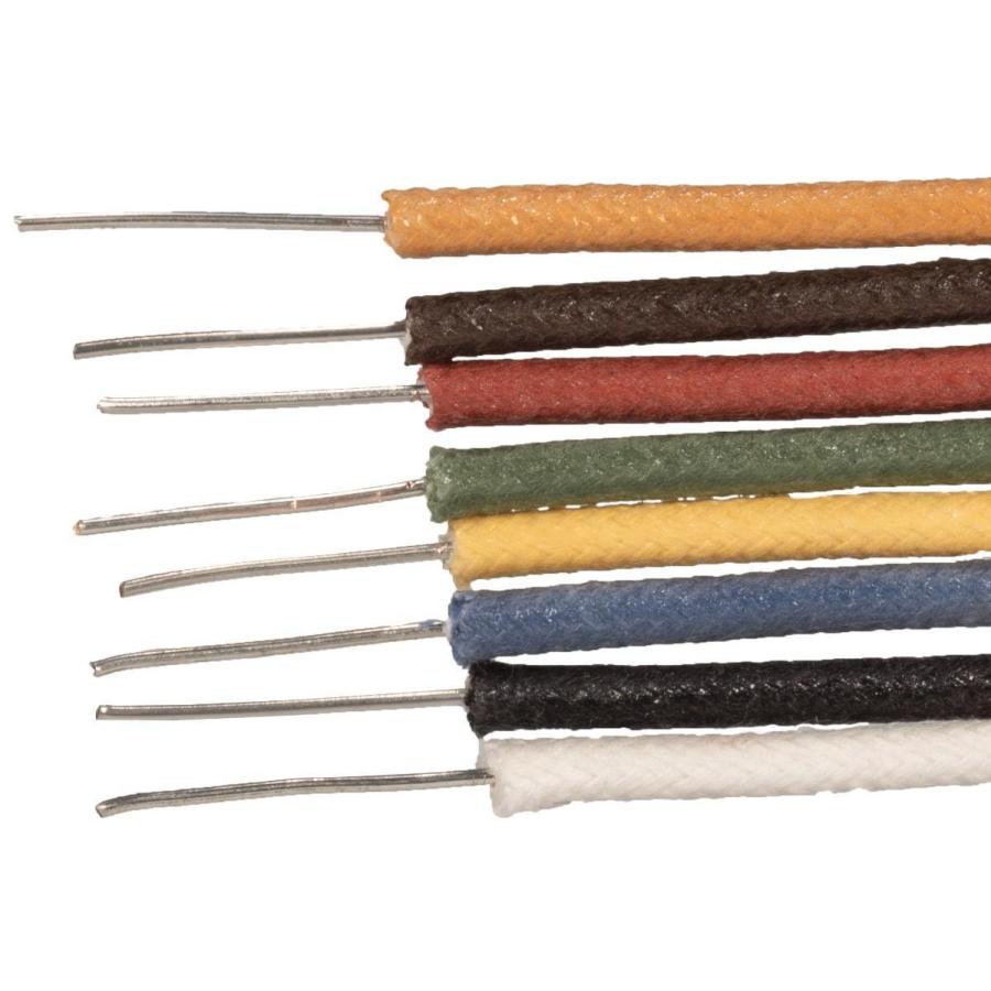Wire - 20 AWG Solid Core, Lacquered Cloth Cover, 600V, 1000 feet, Red 【switchcraft】