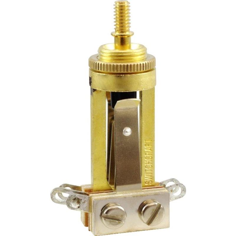 スイッチ Switch - Switchcraft, Pickup Selector, for Gibson Straight, Brass [送料170円から 同梱可]