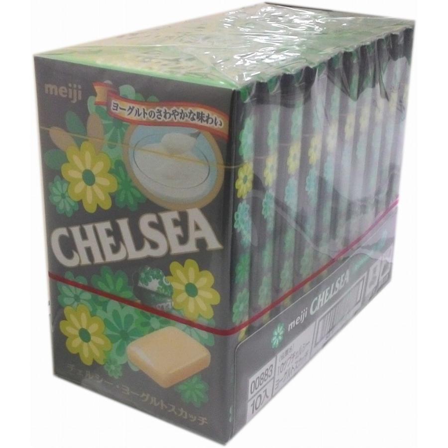 ■meiji  チェルシー ヨーグルトスカッチ 10粒×10箱　MEIJI　まとめ買い CHELSEA