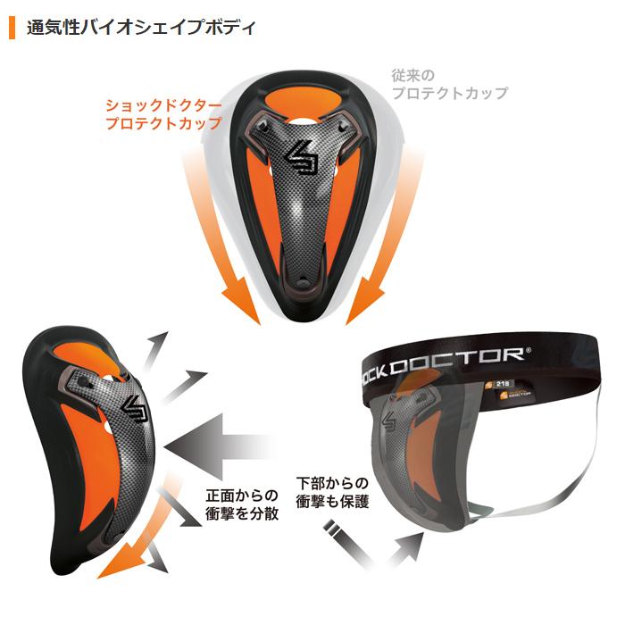 ShockDoctor(ショックドクター) カーボンフレックスカップ Mサイズ野球