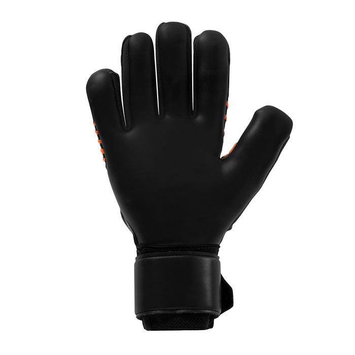 ウールシュポルト スーパーレジスト ハーフネガティブ uhlsport サッカー キーパーグローブ キーパー手袋 ゴールキーパー ブラック×フローオレンジ(1011388-01)_6
