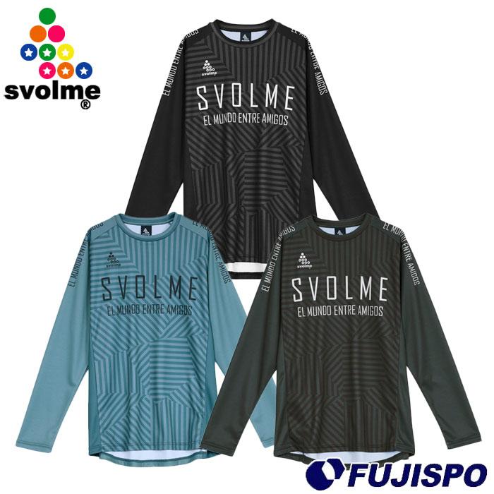 スボルメ クラッシュストライプロングTRトップ svolme サッカー