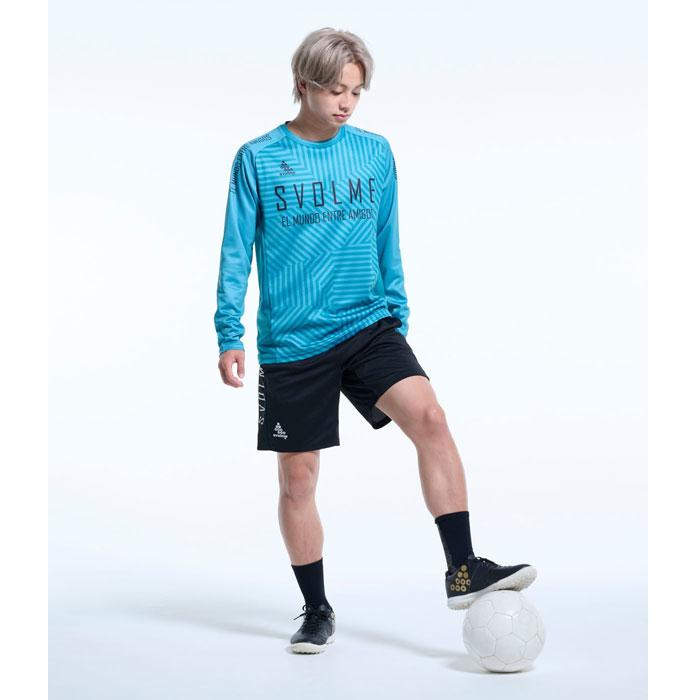 スボルメ クラッシュストライプロングTRトップ svolme サッカー