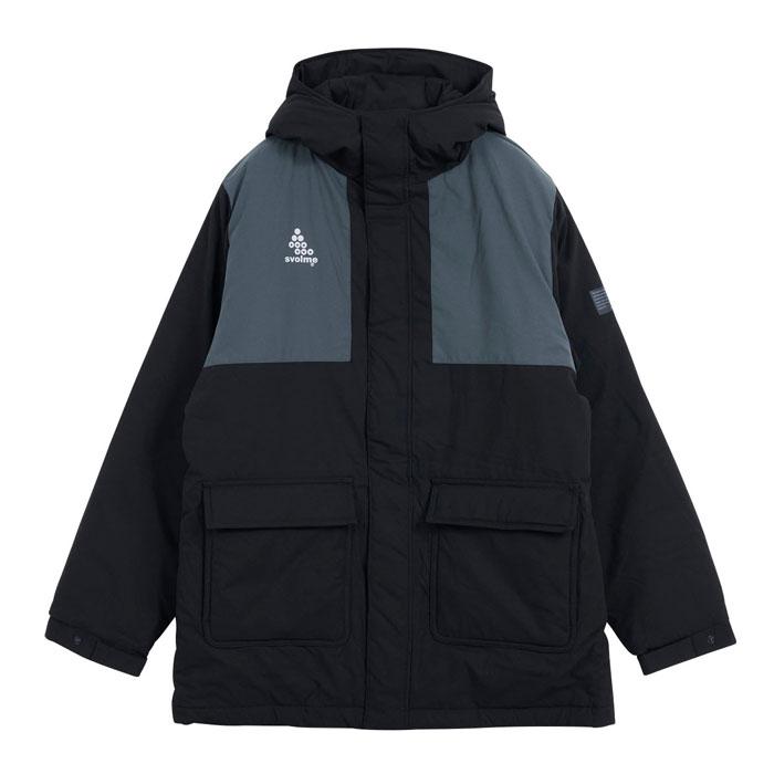 svolme 黒　XL スボルメ 発熱中綿ハーフコート SVOLME スボルメ 発熱中綿ハーフコート(ブラック) 1243-31004 BLACK