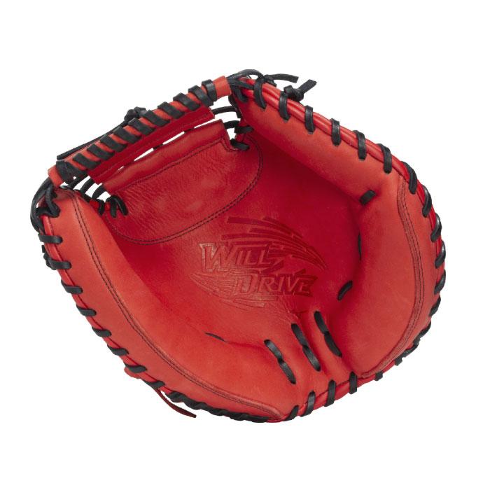 【未使用級】MIZUNO 軟式用キャッチャーミット WILLDRIVE RED 野球 ミズノ 軟式グローブ WILL DRIVE RED キャッチャーミット M-R型