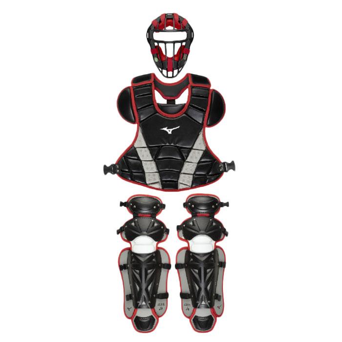 野球 ミズノ 小学生軟式ゴムソフト捕手防具3点セット mizuno ジュニア