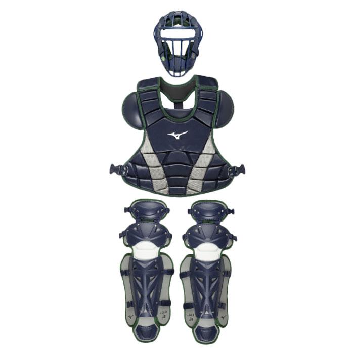 野球 ミズノ 小学生軟式ゴムソフト捕手防具3点セット mizuno ジュニア