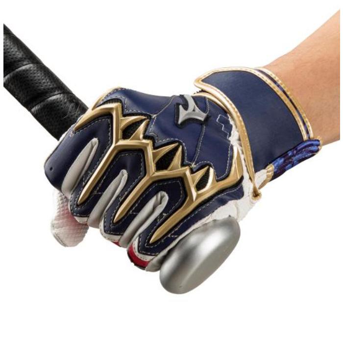 ミズノ 限定 バッティング手袋 シリコンパワーアークLI レプリカ 両手