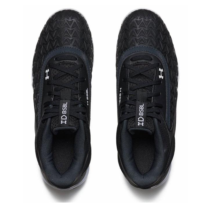 野球 アンダーアーマー ジュニア ポイントスパイク UNDERARMOUR 野球スパイク 子供 キッズ ジュニア野球 カラースパイク Black/Black/White (3027455-001) 野球 アンダーアーマー ジュニア ポイントスパイク UNDERARMOUR 野球スパイク 子供 キッズ ジュニア野球 カラースパイク Black/Black/White (3027455-001)
