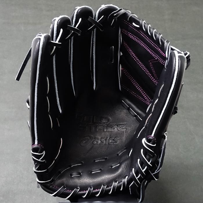 アシックス ゴールドステージ 硬式グローブ　紐切れてます　購入後直してください アシックス 硬式用 ゴールドステージ 内野手用 グラブ 革紐 全交換