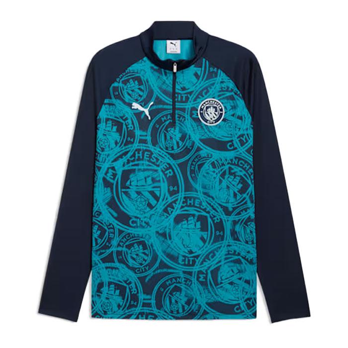 サッカーウェア 5点セット プーマ マンチェスターシティ FC 1/4 ジップトップ PUMA サッカー
