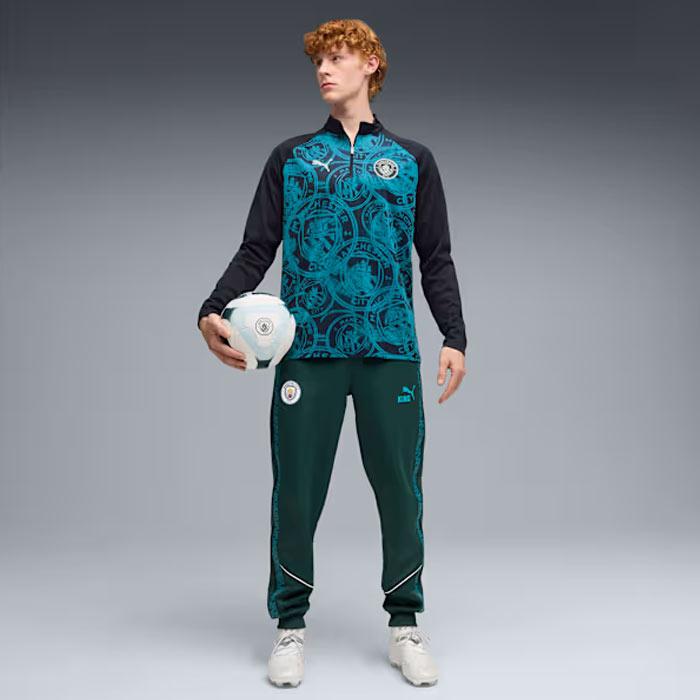 PUMA ジップアップ長袖ウェア Mサイズ プーマ マンチェスターシティ FC 1/4 ジップトップ PUMA サッカー