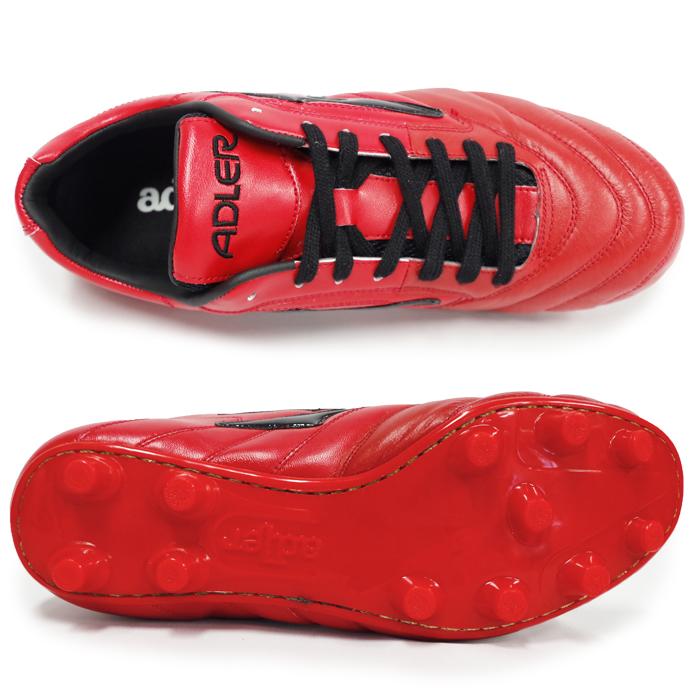 レッジオ MS(AD803-RED-BLK)アドラー サッカースパイク レッド 