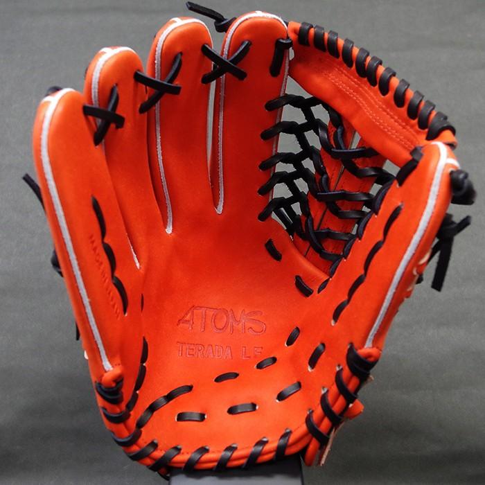 ATOMS 左投げ用グローブ 寺田レザー 外野用