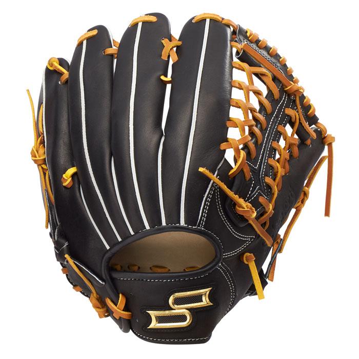 外野手用オーダーグラブ　硬式グローブ 右投げ用 黒　SSK 野球 エスエスケイ プロエッジアドヴァンスド 軟式グローブ 外野手用