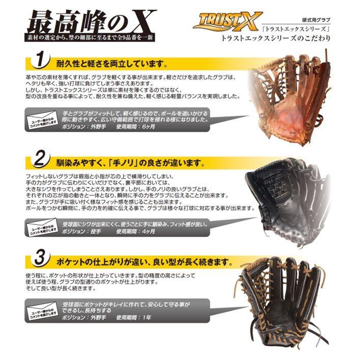 ザナックス 限定 軟式 グラブ トラストエックス 外野手 Xanax 【野球