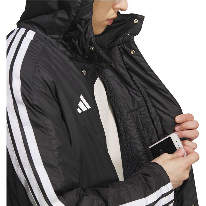 adidas ロングコート adidas（アディダス） ロングコート 防寒 ベンチコート スリー