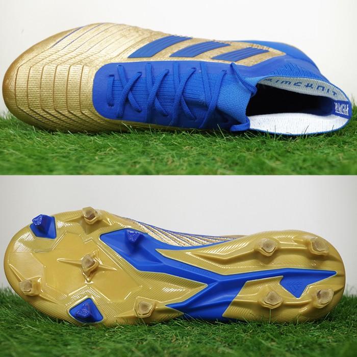 プレデター 19.1 FG アディダス(adidas) サッカースパイク ゴールドメット×フットボールブルー×フットウェアホワイト (F35608)