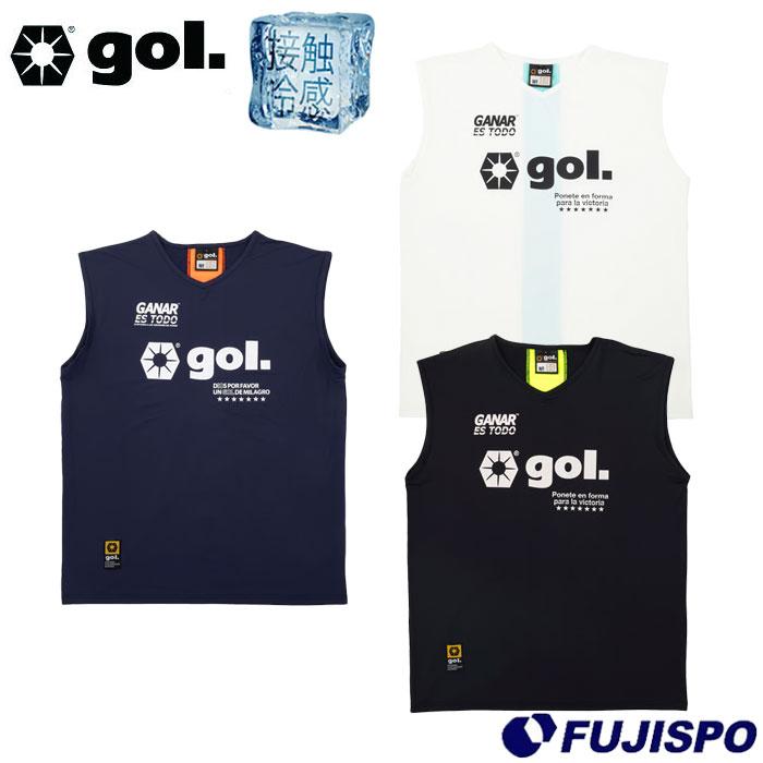 特価 ゴル 接触冷感シャツ スレイクールノースリーブシャツ gol