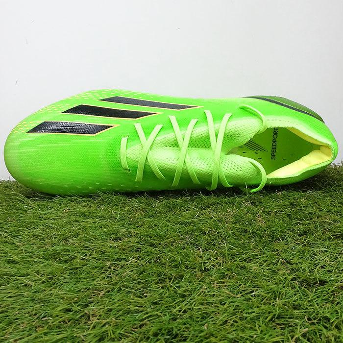 アディダス エックス スピードポータル.1 FG adidas 【サッカー・フットサル】 サッカースパイク メンズ 大人  ソーラーグリーン×コアブラック (GW8426)