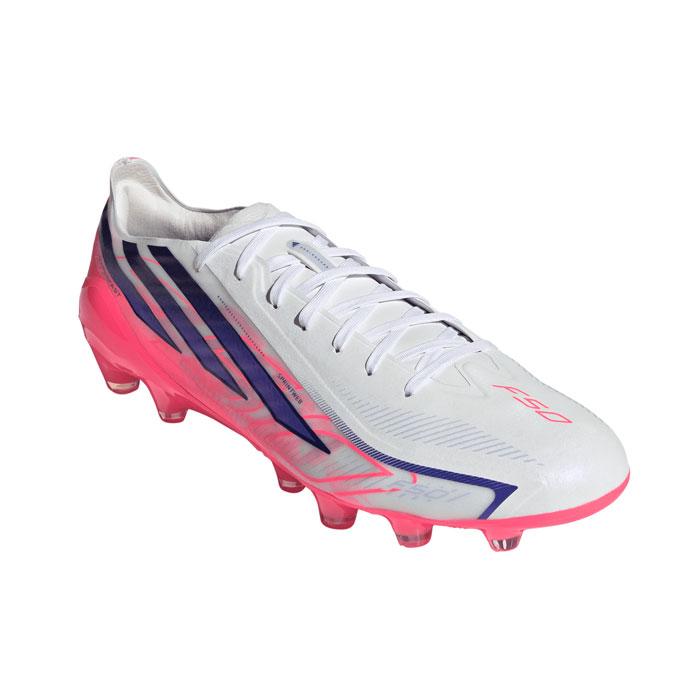 アディダス F50 サッカーシューズ ホワイト/パープル アディダス F50 HYPERFAST PRO HG/AG JAPAN adidas サッカースパイク