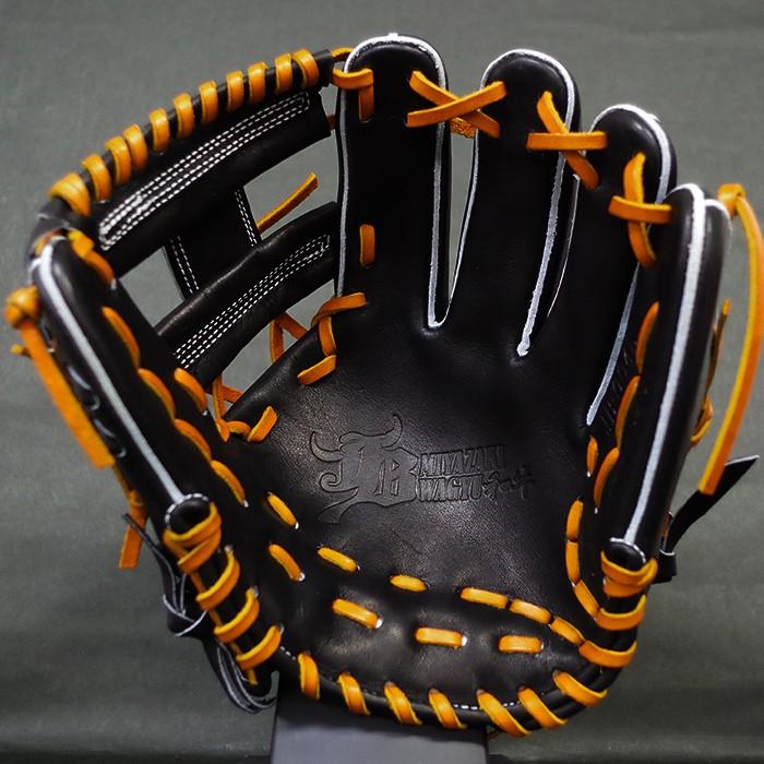 和牛JB 硬式野球 グローブ 黒 タン　JB004S 内野 WAGYU JB(和牛JB)グラブ/【JB-004】/硬式用/内野手用/型付け可能