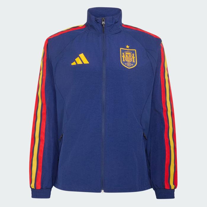 新品  スペイン代表 ナイロン アンセムジャケット リバーシブル M アディダス サッカー スペイン代表 ホーム アンセムジャケット adidas