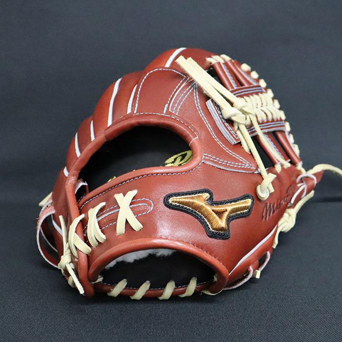 ミズノプロ　内野用　硬式用　グローブ　赤 ミズノプロ グローブ赤硬式内野手用