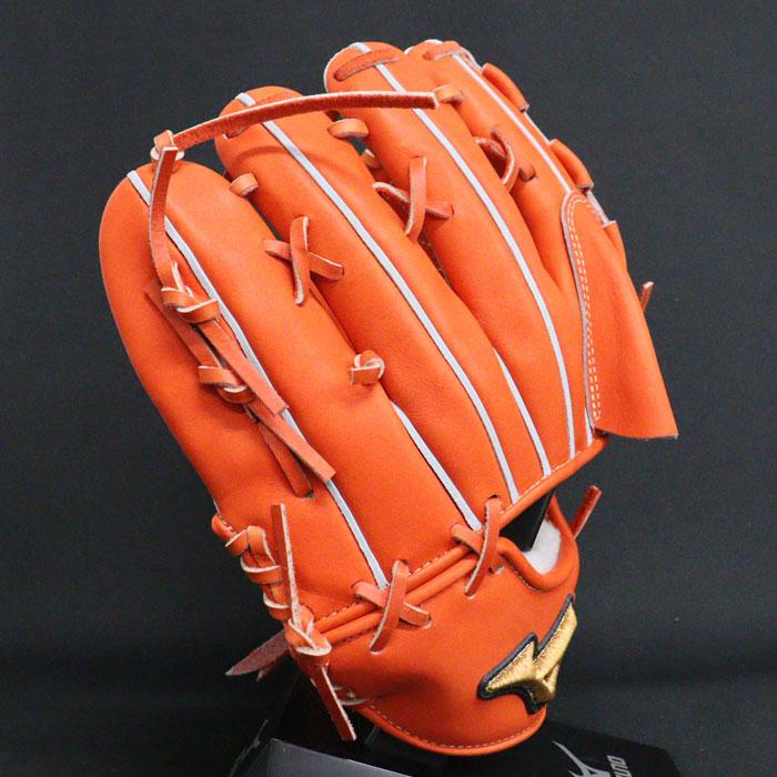 ミズノ 硬式グローブ 右投げ用 オレンジ 野球 ミズノ 硬式グローブ 硬式 グローブ ミズノプロ オーダーグラブ