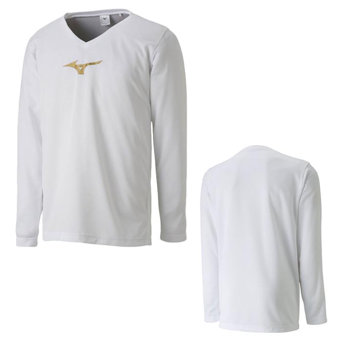 ミズノ インナーシャツ Vネック 長袖 mizuno サッカー フットサル