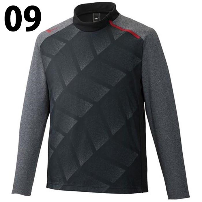 ソフトニットシャツハーフジップ (P2MC9040)ミズノ(mizuno