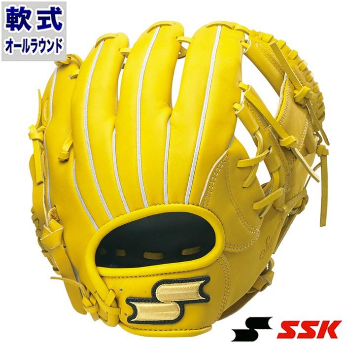 美品　SSK 野球 軟式グローブ 一般用　大人　右投げ　グラブ　オールラウンド 軟式 グラブ スーパーソフト オールラウンド エスエスケイ(SSK) 【野球
