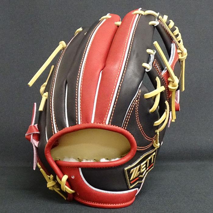 ZETT 投手用軟式オーダーグローブ　赤/白 プロステイタス ゼット 軟式用 オーダーグローブ 投手ピッチャー