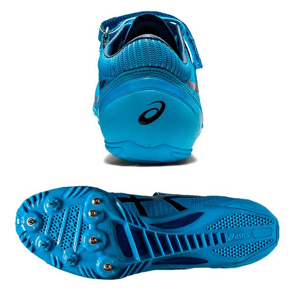 asics 陸上競技 やり投げ用スパイク 青 陸上 やり投げ スパイク