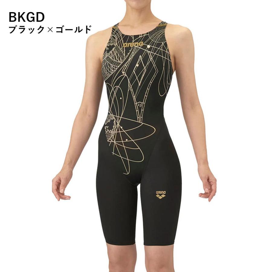 arena 競泳用水着 ブラック ゴールド アリーナ（arena） 競泳水着 レディース レーシングワンピーススパッツ