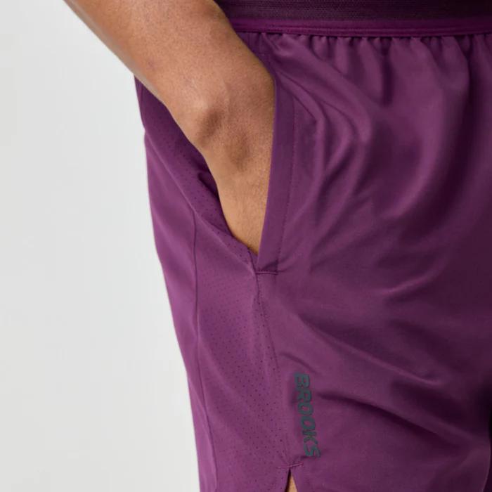 ブルックス BROOKS メンズ ダッシュ ショート Dash Short ショーツ ランニングパンツ 軽量 通気性 ポケット付 インナー付 BAM5800 Rカラー メール便利用可 爆買の画像