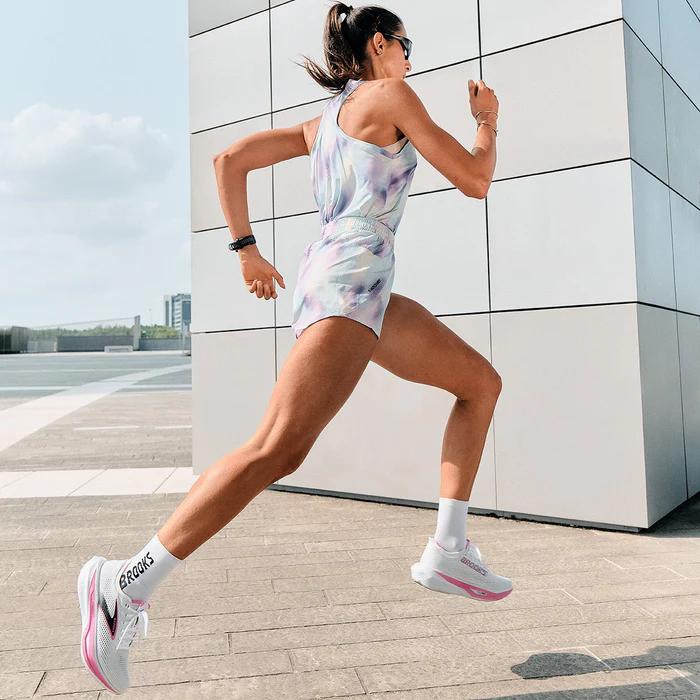 ブルックス BROOKS ウィメンズ ダッシュ ショート プリンテッド ショーツ ランニングパンツ マラソン トレーニング BAW7590 MLTカラー メール便利用可 爆買の画像