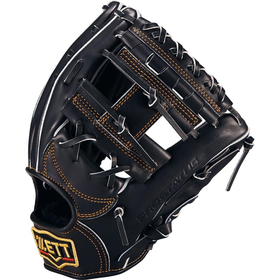 ZETT限定モデル 硬式野球グローブ ブラック 右投げ用 ゼット ZETT 野球 グローブ グラブ 硬式 内野手用 右投げ