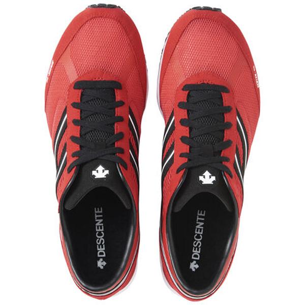 ランニング　メンズ　ランニングシューズ　赤 マラソンシューズ　デサント　シューズ DESCENTE（デサント） ランニングシューズ レーシングシューズ