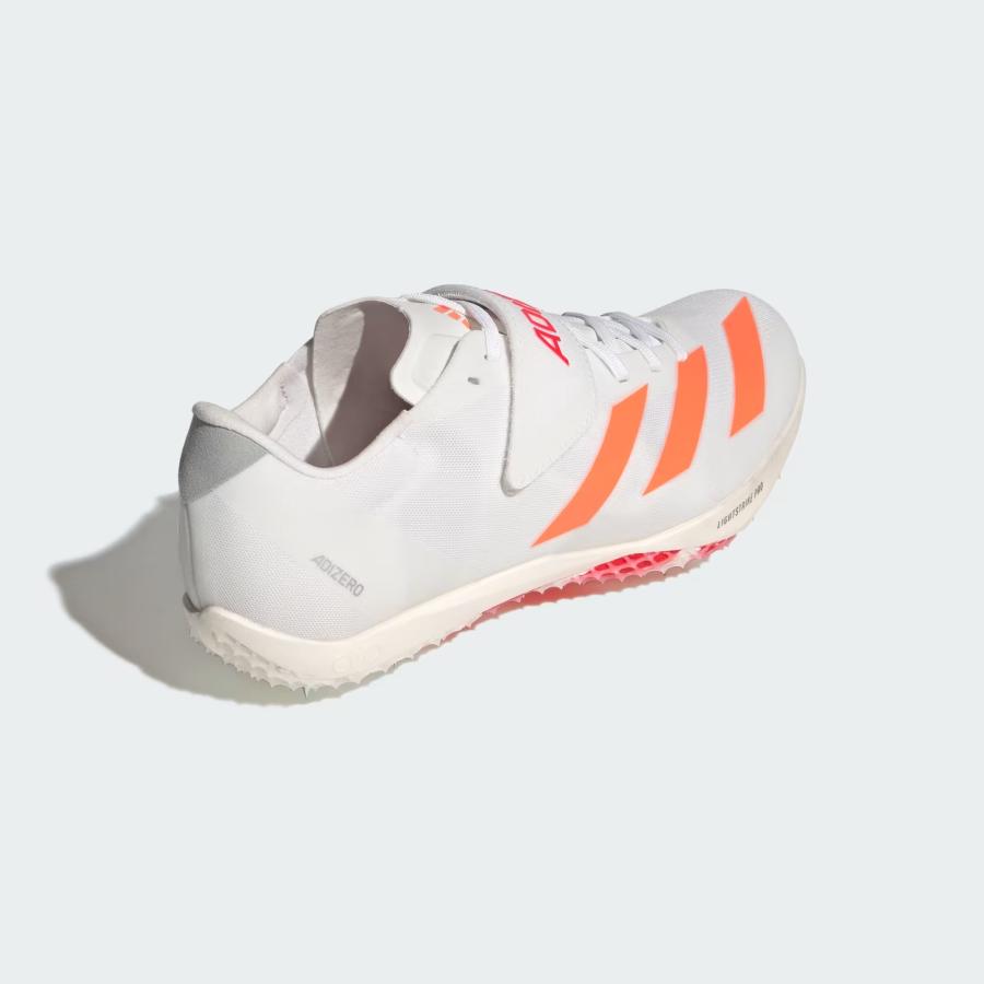ADIZERO HJ 28.0 スパイクシューズ ホワイト/オレンジ adidas（アディダス） 陸上スパイク 走り高跳び 走高跳 アディゼロ HJ