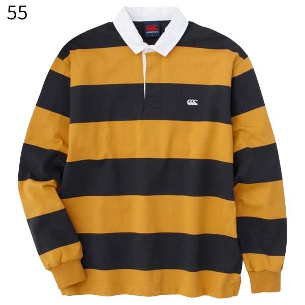 カンタベリー（Canterbury） 長袖 4インチストライプ ラグビージャージ