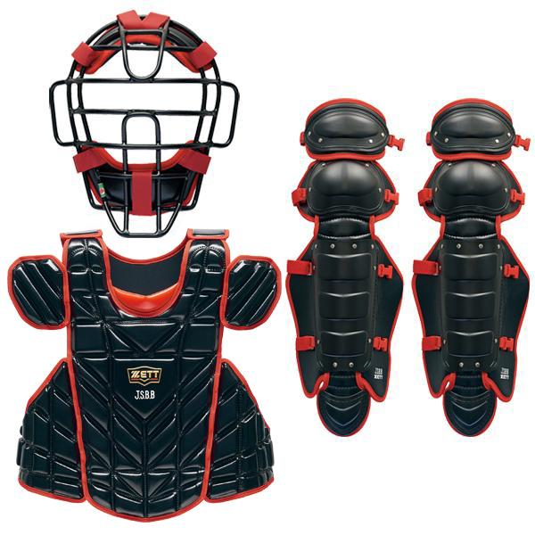 ゼット（ZETT） 一般軟式用 捕手 キャッチャー 防具 プロテクター 3点