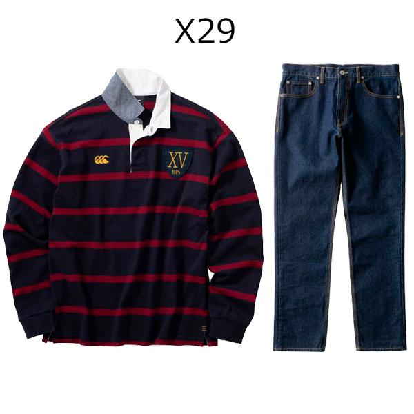 カンタベリー（Canterbury） メンズ 上下 セット ロングスリーブ