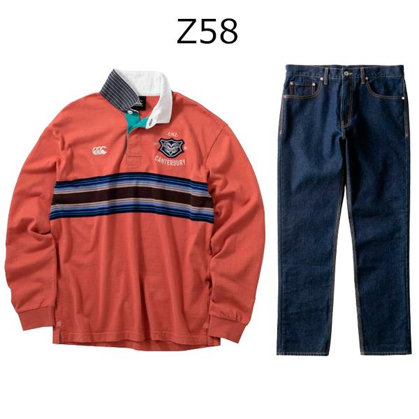 カンタベリー ラガーシャツとパンツセット カンタベリー（Canterbury） メンズ 上下 セット ロングスリーブ